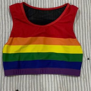 Oiselle Blackbird Crop